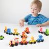 Children's toys early education educational building block small train magnetic wooden male and female infants cognitive intelligence numeric letters