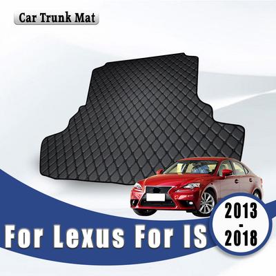 Car Trunk Mats For Lexus IS 2018 2017 2016 2015 2014 2013 IS200T IS250 IS350 IS300 IS300H Auto Cargo Liner Carpets Accessories