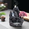 Waterfall Incense Burner Mountains River Shaped Incense Burner Home Decor Backflow Fragrance Aroma Fountain Zen Decor Burner