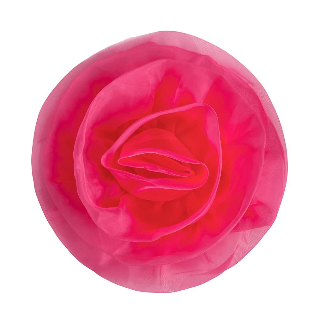 Oversized 3D Flower Brooch Handmade Flower Accessory for Clothing and Home Decors with Realistic Polyester Texture