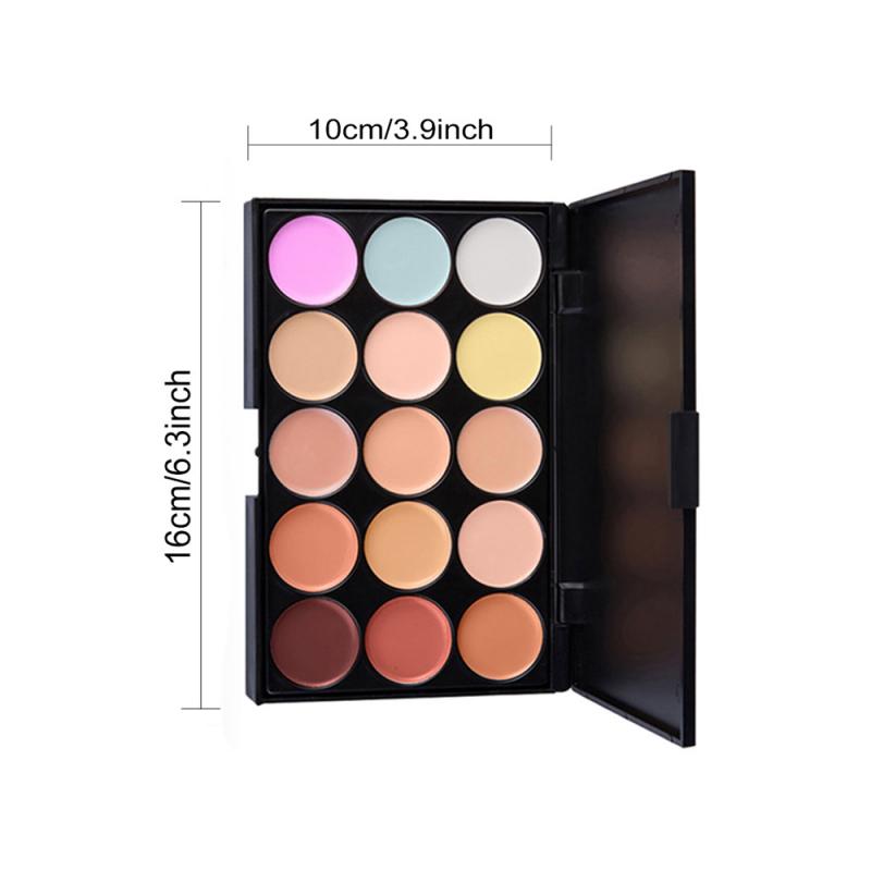 Professional 15 Shade Concealer Palette For Dark Circles, Spots, Acne Scars, Tattoo Coverage, Smooth Finish Universal Skin