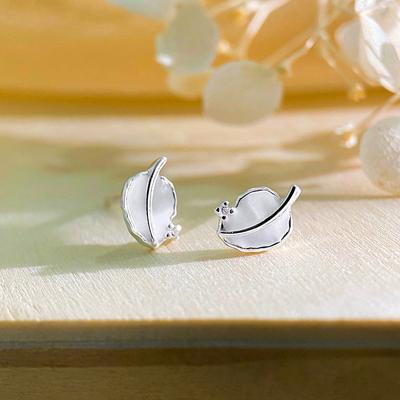 Kadınlar için Orman Tarzı Yaprak Küpeler, Taze Pastoral Stil Tasarımı Yazlık Küpeler