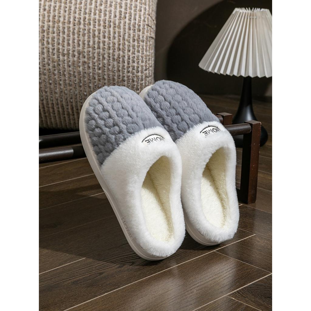 Cotton Slippers for Women in Winter, Anti Slip and Warm for Indoor Use, and Home Fur Slippers for Women