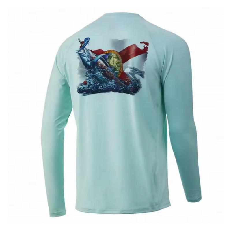 HUK Fishing Shirt UV Protection Men's Quick-drying Suit Sun UPF50