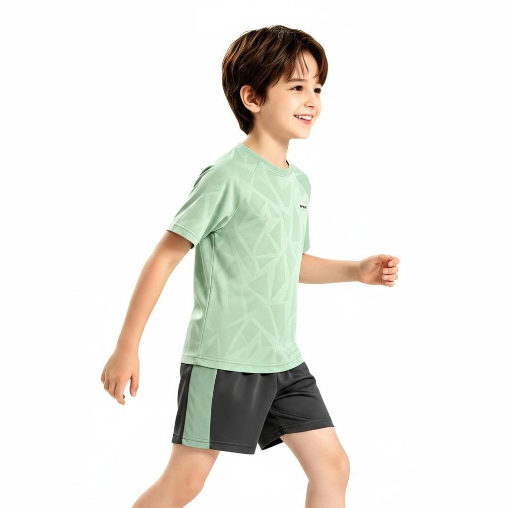 Boys' Quick-Dry Sportswear Set for Running Training Activewear