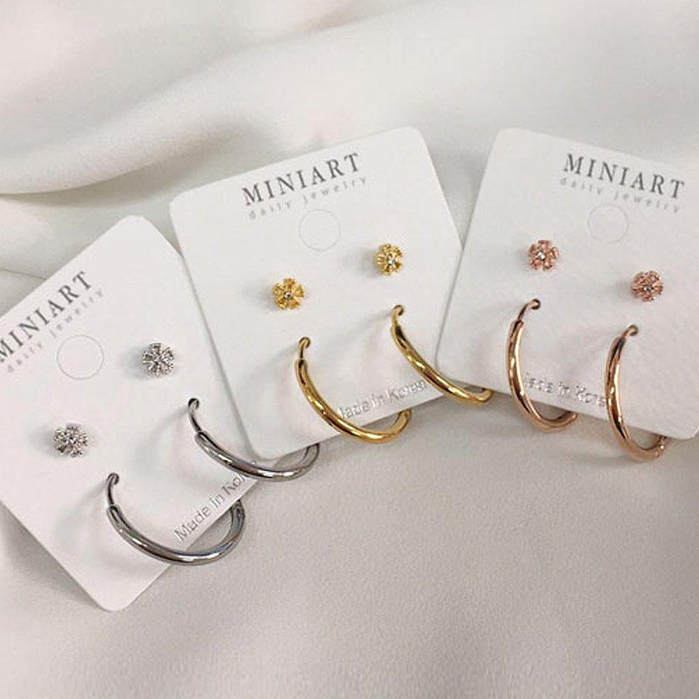 

Cosmos Piercing + Ring Piercing [Sold as a Pair] rose gold