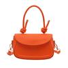 High-value solid-color handbag 2025 summer new niche design versatile ins high-end messenger bag square bag