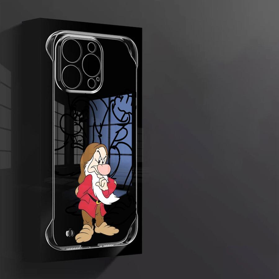 Capa de Celular Branca de Neve e os Sete Anões para Apple iPhone 15 16 Pro Max 13 14 Plus 12 11 Pro plus Fosca