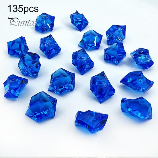 1 τσάντα αφρώδη ακρυλικό πολύτιμος λίθος Fishbowl filler Φωτεινό γυαλισμένο ρεαλιστικό ακανόνιστο σχήμα Γεμιστικά βάζων Ψεύτικες πέτρες πάγου