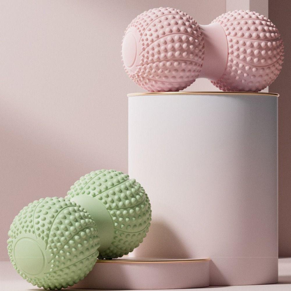 Double Ball Fascia Massage Roller Raised Point Fascia Massager Peanut Massage Ball Sole Massage