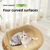 1pc Pet Cat Scratching Board Extra Large Oval Sisal Cat Nest Wear-resistant and Non-shedding Cat Scratching Box Cat Supplies
