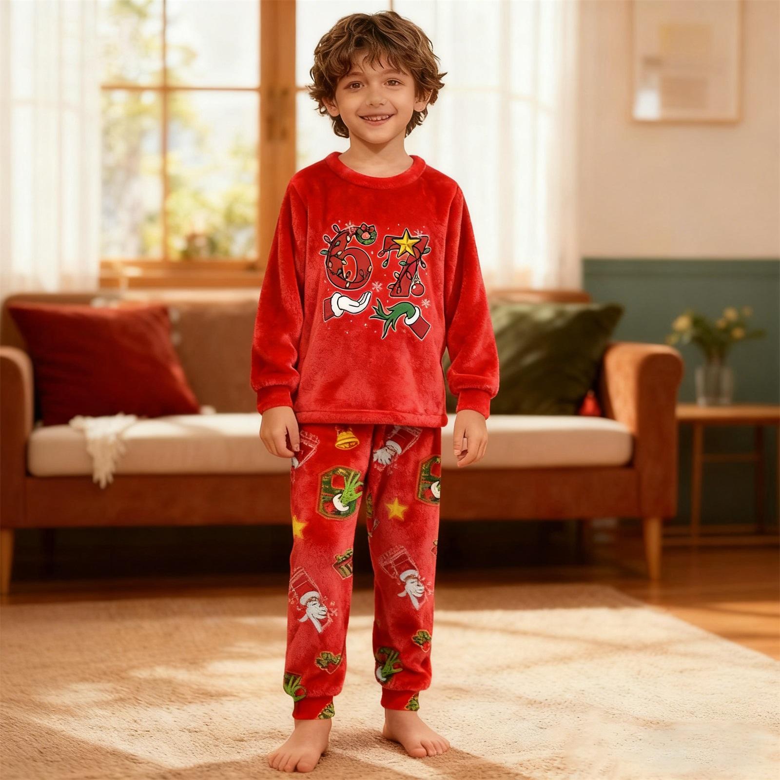 

Детский Тонкий Двухпредметный Комплект с Длинным Рукавом для Мальчиков и Девочек 160 винный