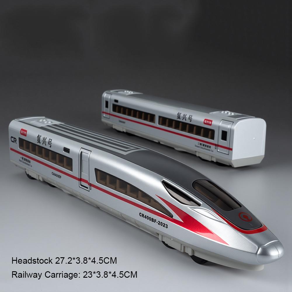 

Масштаб 1:60 Фусін Модель високошвидкісної залізниці Іграшкова машинка Пульт дистанційного керування Електрична Імітація Звукові оголошення Потяг Звук Світло Подарунок