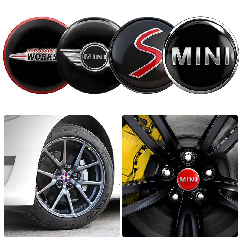 4 ks 54MM 56MM Krytky středového otvoru kola auta Odznaky Příslušenství Pro BMW MINI Cooper S Works JCW R55 R56 R50 R53 R60 R61 F54 F55 F56
