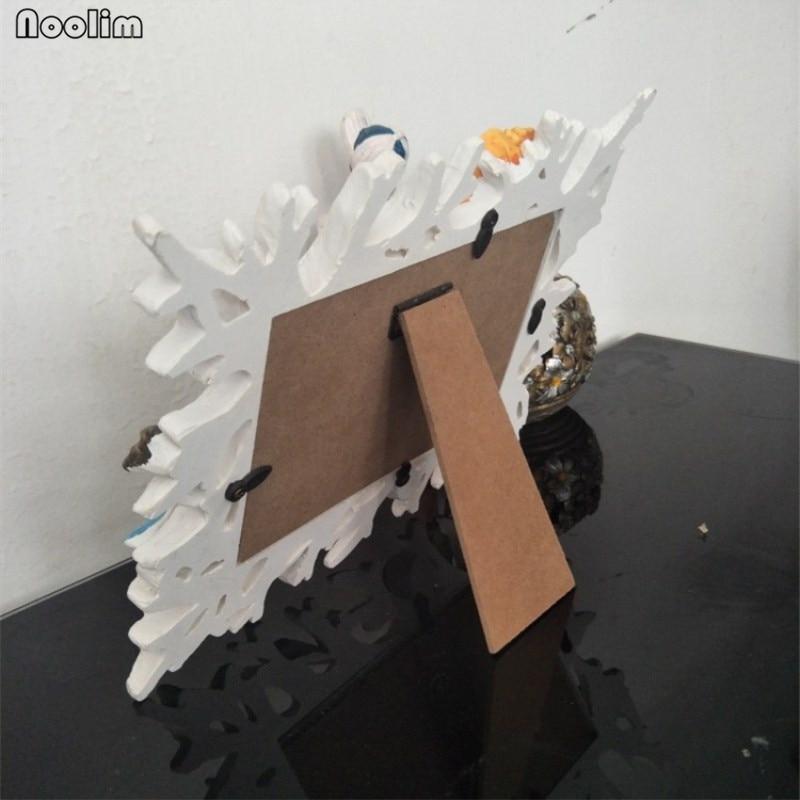 Bilderrahmen aus mediterranem Kunstharz, Heimdekoration, 15,2 cm, Korallen-Ozean-Ornament, Bildhalter