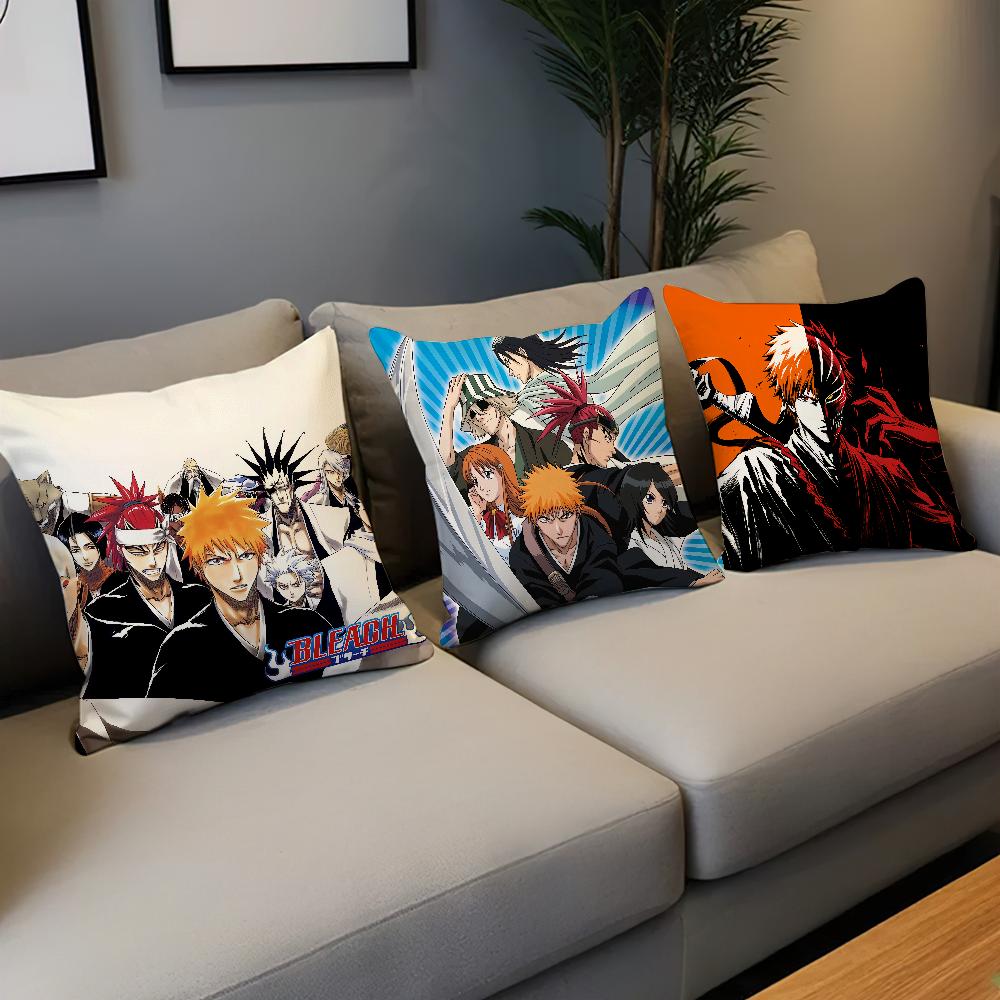 Hot Anime B-Bleachs Comfortable Soft Pillow Case For Sofa Living Room Home Office Decor And Protective Covers