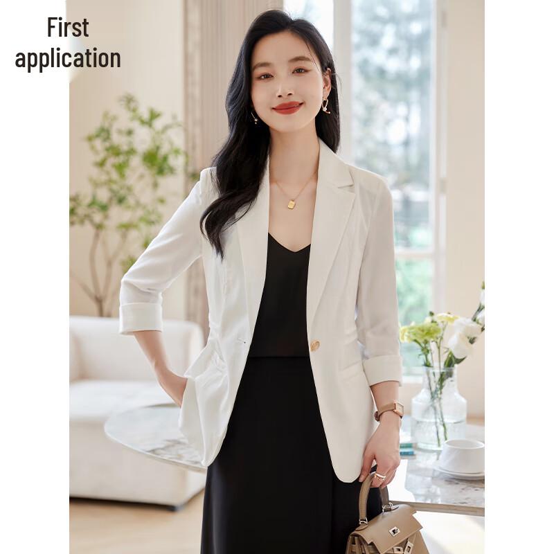 

Женский однобортный блейзер с рукавом 3/4 XL