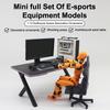 1/12 Puppenhaus Esports Spiele Computer Tastatur Set Schreibtisch Stuhl Set Puppe Arbeitszimmer Möbel Dekor Mikro Szene Requisiten