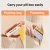 Mini Portable Pill Box Health Travel Supply Moisture Proof Daily Medicine Dispensing 4/7 Compartment Medicine Box Storage Box