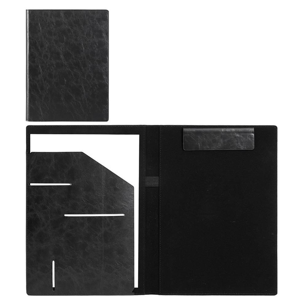 Vintage Clipboard Leather File Folders Multifunctional Business Folder Briefcase Interview