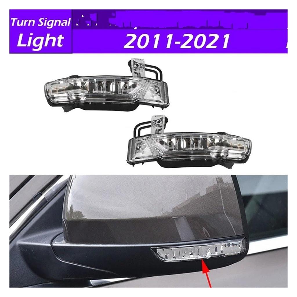 Door Mirror Turn Signal Light Ground for Cherokee 2011-2021 68236930AB 68236930AC LED Rearview Mirror
