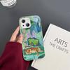 Jungle Art Illustration Snake Cats Sloth Tempered Glass For Iphone 14 13 12 11 Pro Mini XS MAX 14Plus X XS XR Fundas