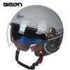 BEON Double Lens Motorcycle Half Helmet Men and Women Motorcycle Retro Helmet Four Seasons General Summer