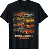 American Muscle Legenden Klassische Retro Autos Garage Liebhaber T-Shirt unisex T-Shirt
