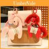 Leather Finish Pony Pendant With Soft Filling For Car Keys And Bags