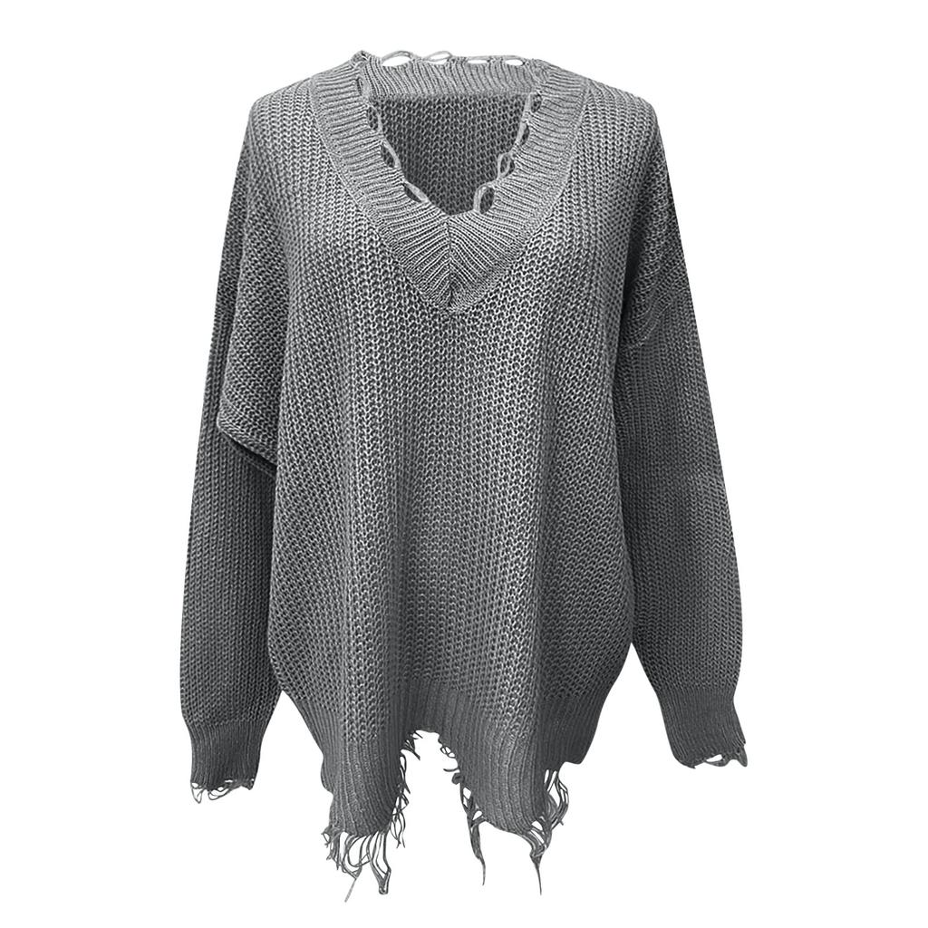 Womens Casual Knitted Pullover Sweater Long Sleevel Tops Blouse Sweater