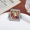 Hail Mary Enamel Pins Custom Punch The Devil In The Face Brooches Lapel Badges Clothes Funny Jewelry Gift for Kids Friends