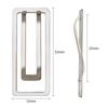10Pcs Square Thickened Binder Clips - Metal Paper Clips - Office Supplies For Documents, Notes & Bookmarking