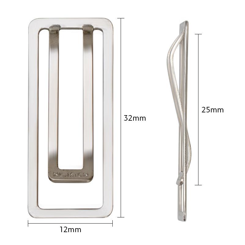 10Pcs Square Thickened Binder Clips - Metal Paper Clips - Office Supplies For Documents, Notes & Bookmarking