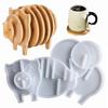 Cute Pigs Shaped Silicone Coaster Moulds Cake Molds Baking Moulds Chocolate Mould Baking Accessories for DIY Hand Making