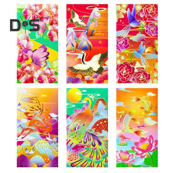 6Pcs Chinese New Year Red Envelopes 2025 Lunar Yera of The Snake Red Money Pocket Spring Festival Lucky Hong Bao