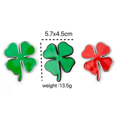 Metal Four-Leaf Clover Car Logo Emblem - Lucky Guardian Sticker for Car Body and Tail
