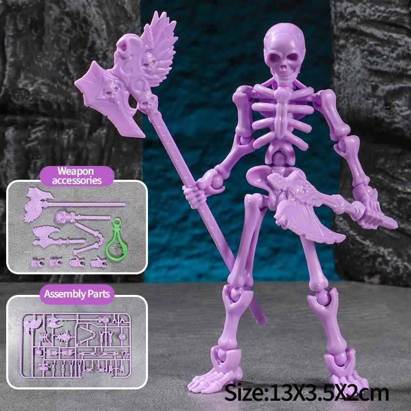 Multi-Jointed Movable Shapeshift Robot 3D Printed Skeleton Mannequin Dummy Lucky 13 Action Figures Desk Ornament Halloween Decor