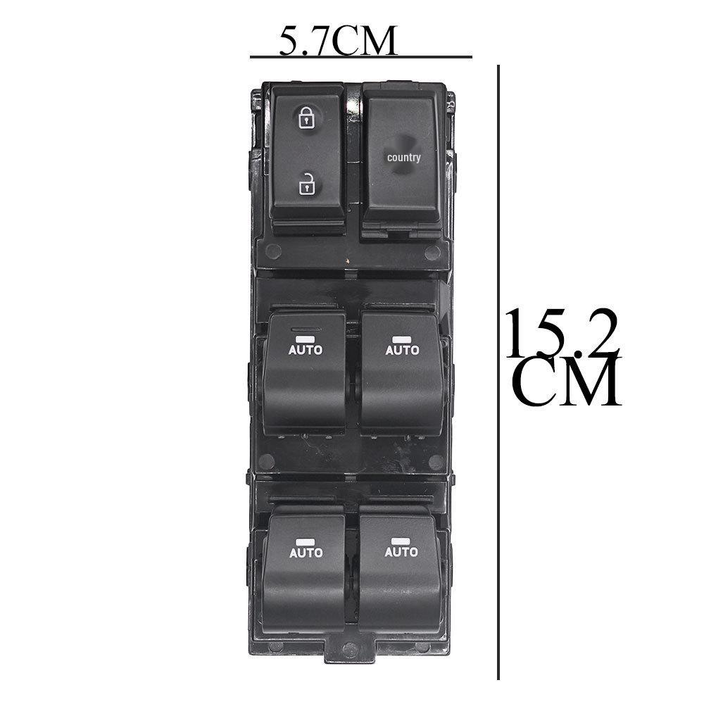 93570-F0000: Fits 2017-2020 Hyundai Elantra High-Trim Window Lift Switch