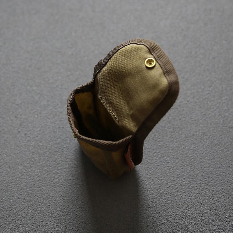 ViPello American Retro Oil Wax Canvas Mini Pouch