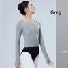 Autumn and Winter Women's Ballet Dance Training Clothes One-shoulder Sweater Adult Modern Dance Long-sleeved Pullover Warm Tops