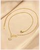 Safety Pin Necklace Pave CZ Star Moon Sun Charms Pendant Jewelry for Women