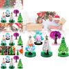 Colorful And Interactive 15cm Christmas Tree Toy With Snowflake Crystals For Children