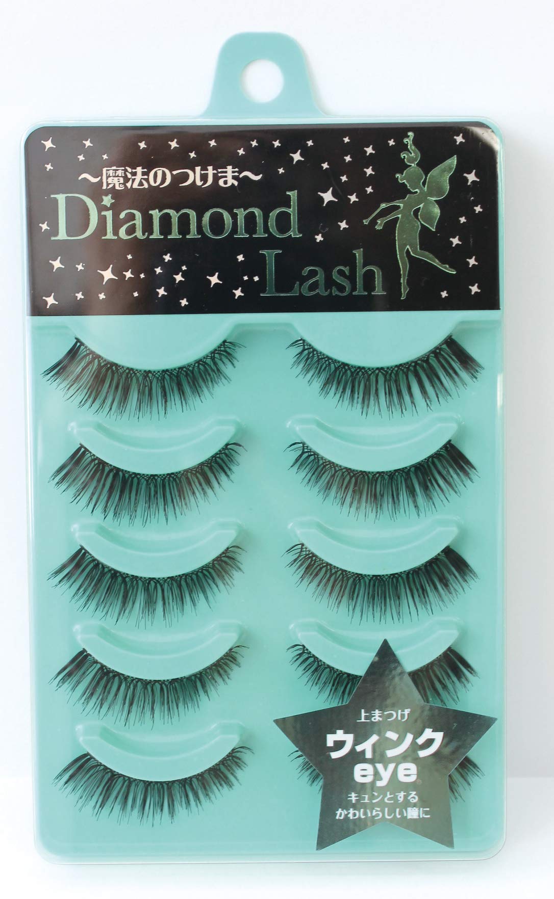 

Diamond Lash 5 pairs upper Creates eyes that look like your own eyelashes with a natural fluffy [Winking eye] (for eyelashes) feel... зелёный