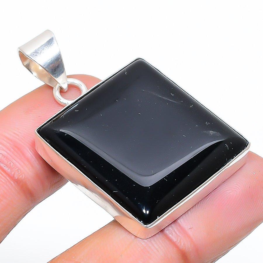 

Indian Moss Agate Gemstone 925 Sterling Silver Jewelry Pendant 1.62 SU-10894