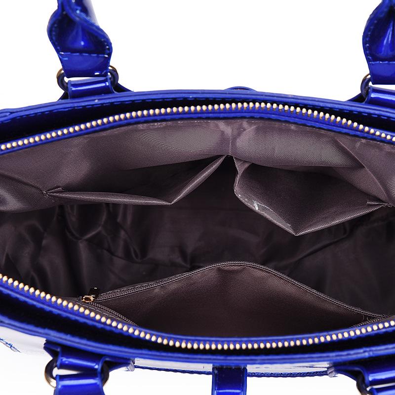 2024 Glänzendes Damen-Handtaschen- und Umhängetaschen-Set mit großer Kapazität für Mutter und Kind