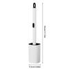 Extendable Toilet Brush & Holder Set,Disposable Toilet Brush–Silicone Head,Hands-Free Wet Wipe Attachment,Easy & Mess-Free Clean