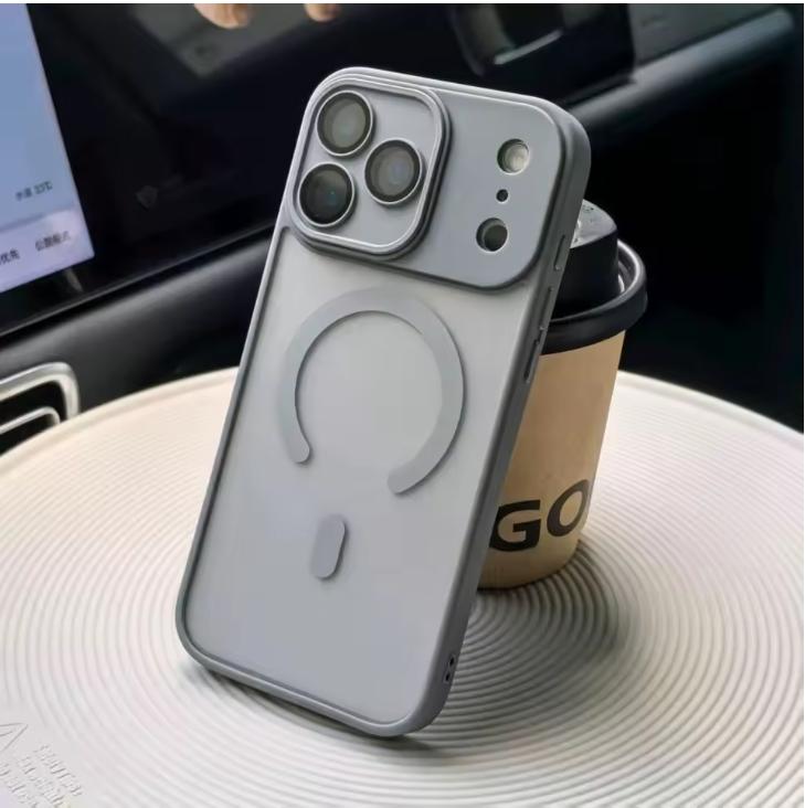 Matte Clear Lens Protect For Magsafe Phone Case For iPhone 17 17 Air 17Pro 17 Pro Max Magnetic Wireless Charge Cover