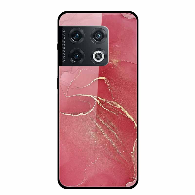 For OnePlus 10 Pro Case Marble Tempered Glass Back Cover Hard Case For OnePlus 10 Pro Shockproof Fundas NE2210 Protective Coque