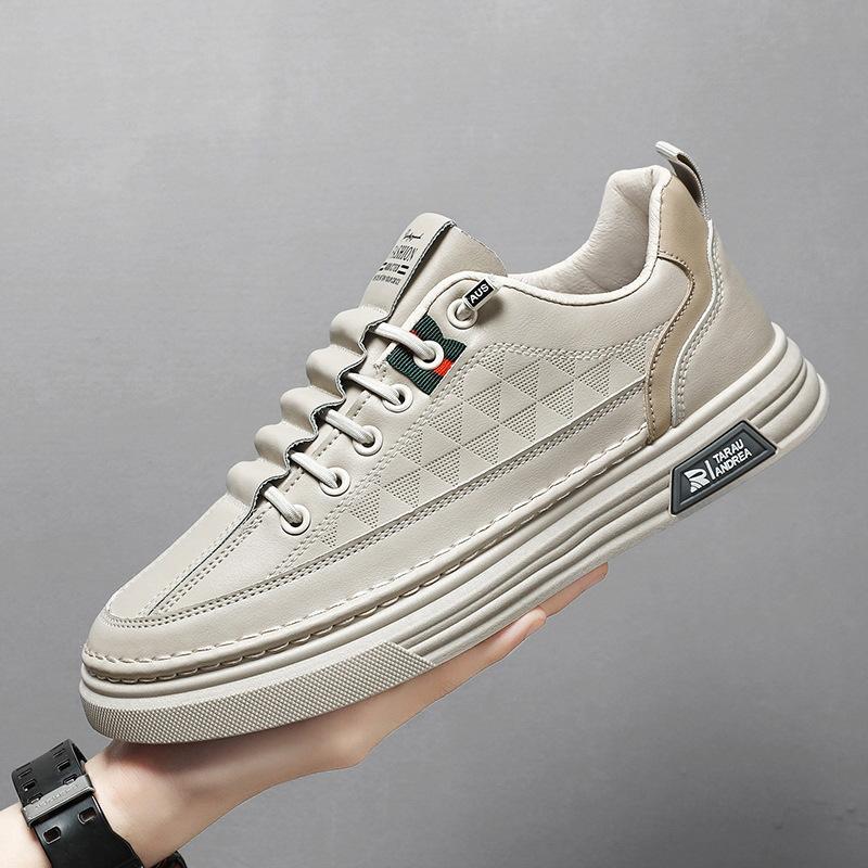 Spring men's shoes new breathable shoes male students trend versatile white shoes men's sports and leisure board shoes trendy shoes