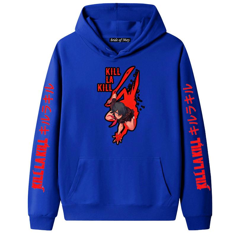 Japanese Anime Kill La Kill Hooded Long Sleeve Sweatshirt for Couples
